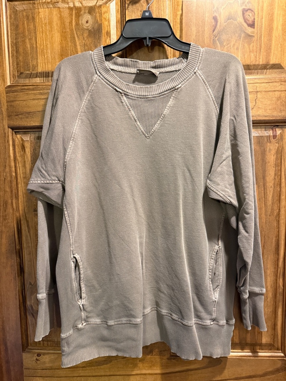 Zenana Outfitters Brown Crewneck Sweatshirt